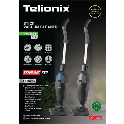 جارو ایستاده پرتابل تلیونیکس مدل 4905 TELIONIX